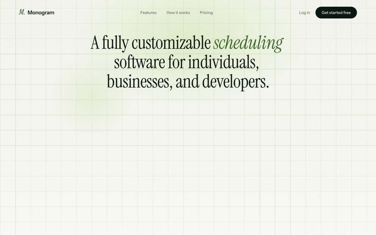 Monogram — website by Christian Ayala