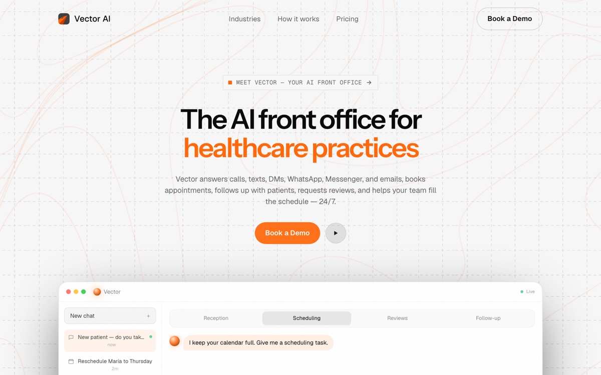 Vector AI — website by Christian Ayala